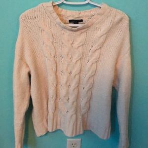 Chenille knit sweater